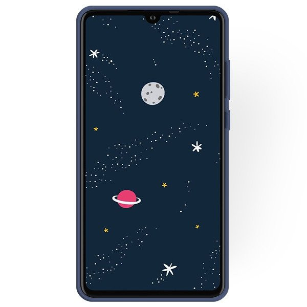 Husa Huawei P30 Lite Matt TPU, silicon moale, albastru — 2