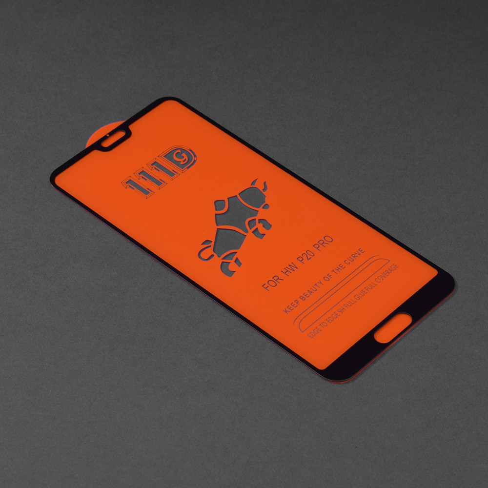 Folie de sticla Full Glue 111D pentru Huawei P20 Pro, margini negre — 2