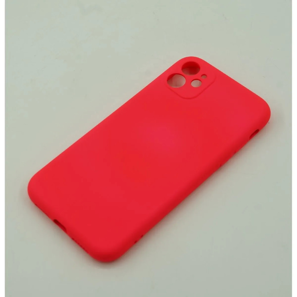 Husa Apple iPhone 12, Luxury Silicone, catifea in interior, protectie camere, rosie — varianta 4