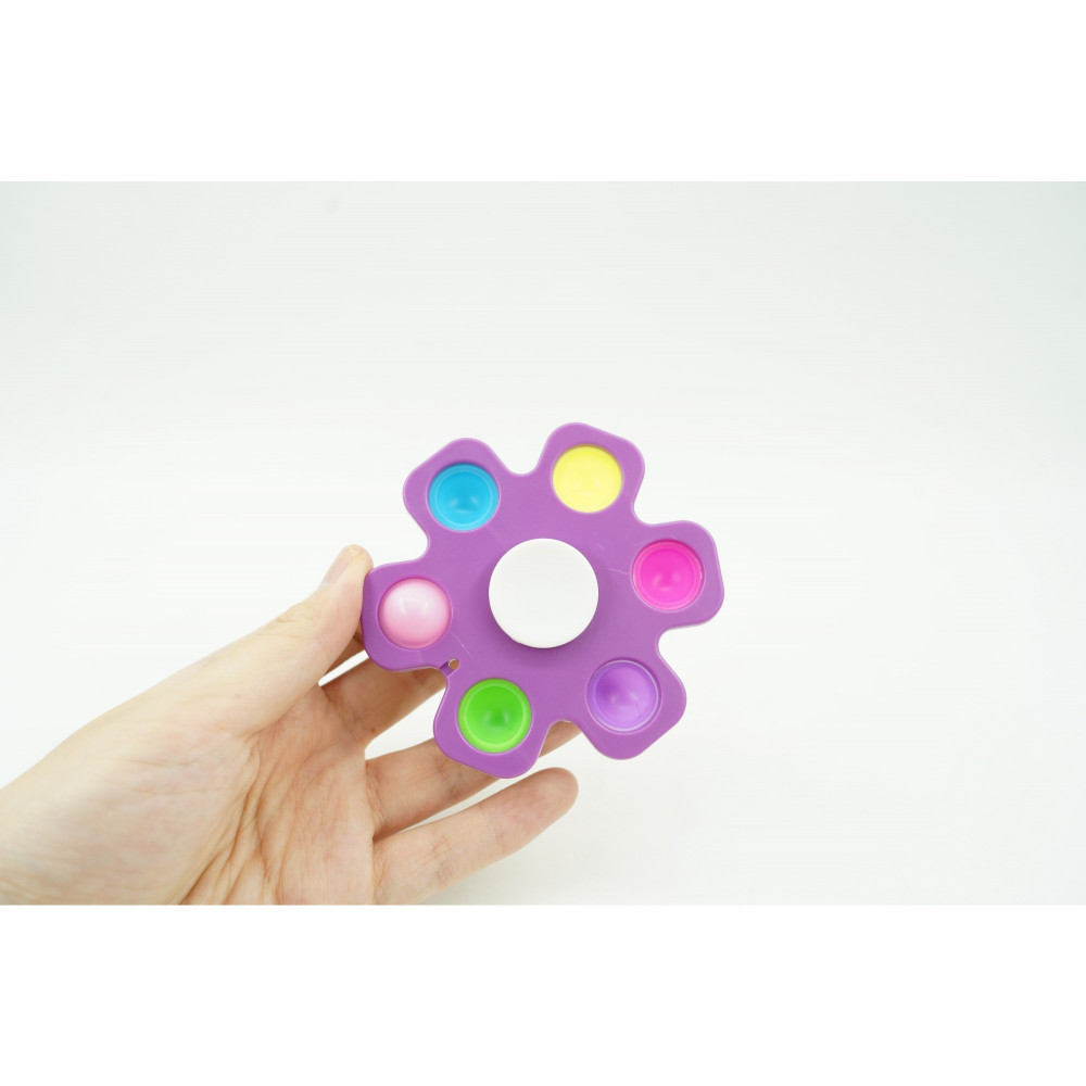 Jucarie antistres tip Pop It!, Fidget Toy, model caracatita, mov — 4