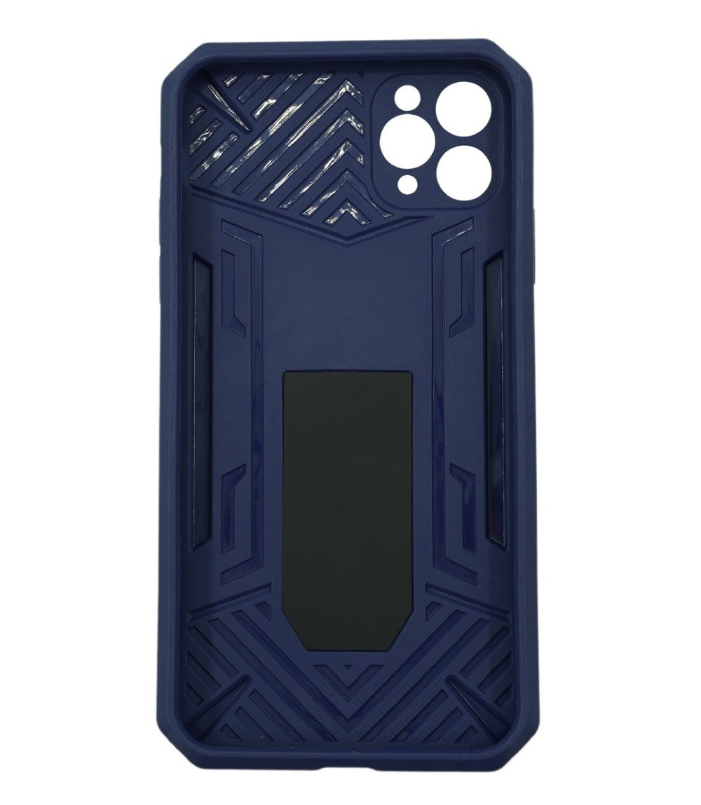 Husa protectie Apple iPhone 11 Pro, Defender 4, rezistenta la socuri, suport stand, albastru inchis — varianta 2