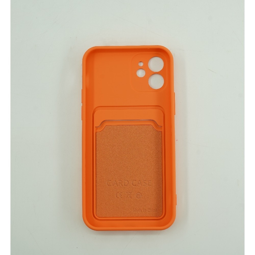 Husa Apple iPhone 12 Pro, Card Case, suport pentru carduri/cartele, portocalie — varianta 3