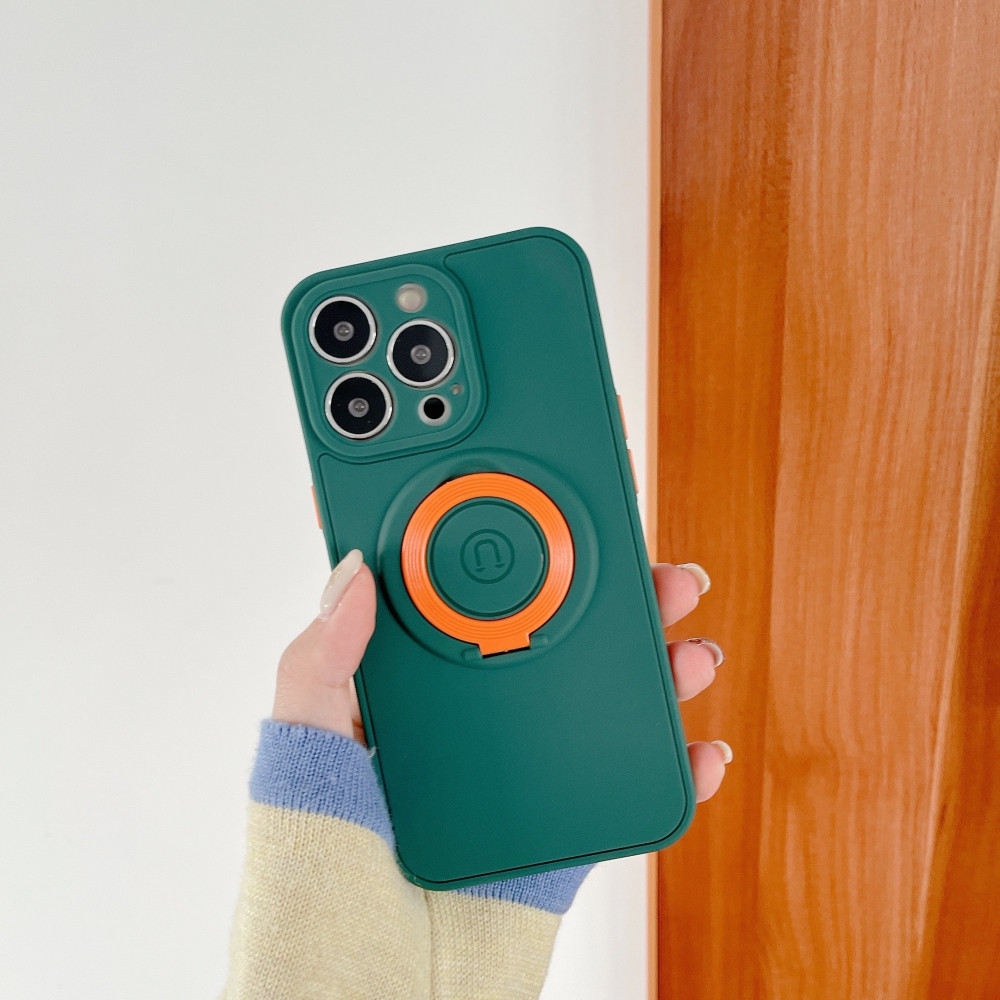Husa protectie MagSafe TPU pentru Apple iPhone 13 Mini, protectie camere, verde — varianta 2