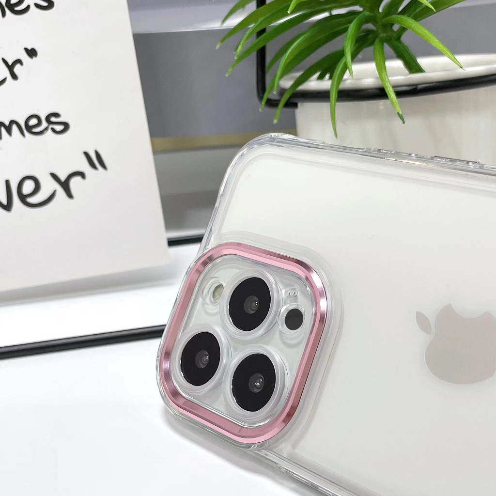 Husa de protectie Apple iPhone 12, MagSafe, protectie camere roz, transparenta — 3