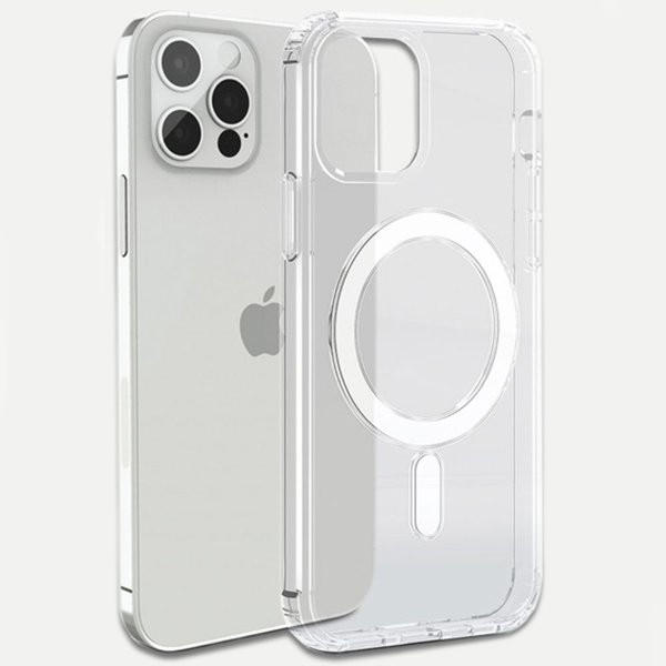 Husa de protectie Apple iPhone 14, compatibila MagSafe, transparenta — 2