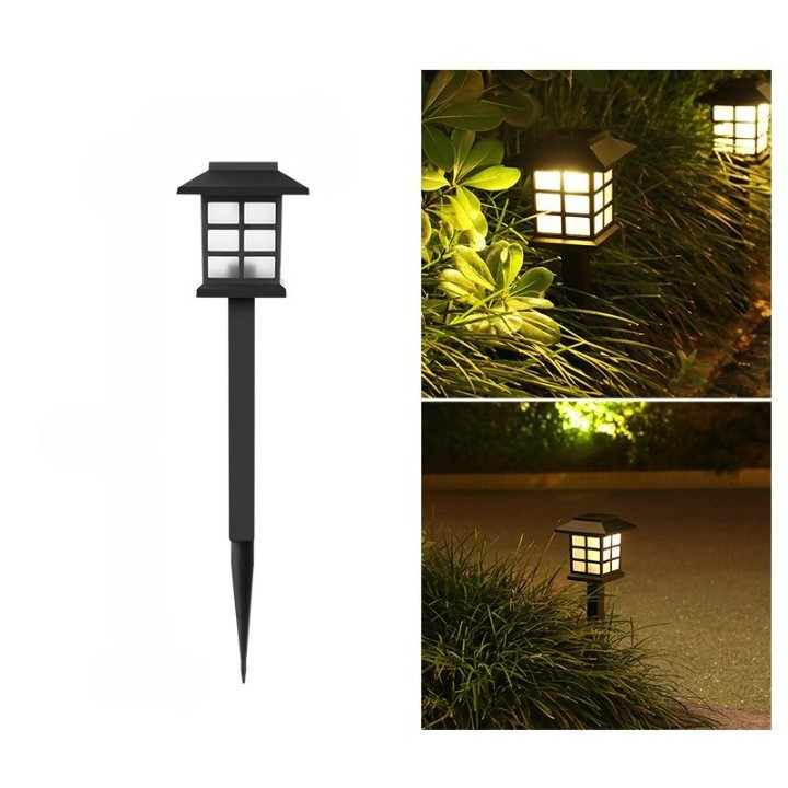 Lampa solara LED decorativa pentru gradina, tip felinar, lumina multicolor — varianta 3