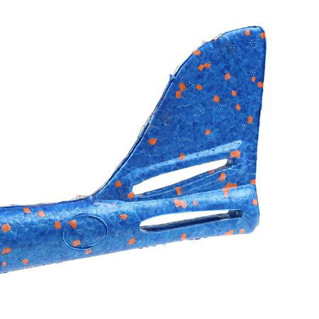 Avion planor din polistiren, 47 cm, albastru — varianta 2