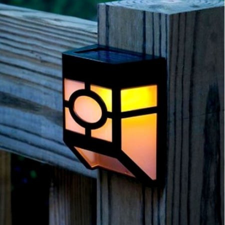 Lampa solara cu senzor geometric, IP65, lumina alb cald — varianta 6