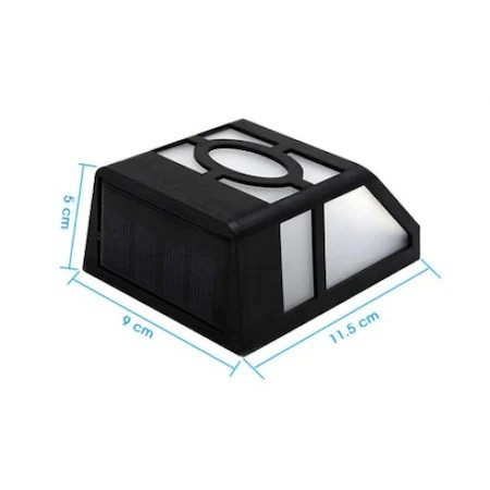 Lampa solara cu senzor geometric, IP65, lumina alb rece — varianta 3