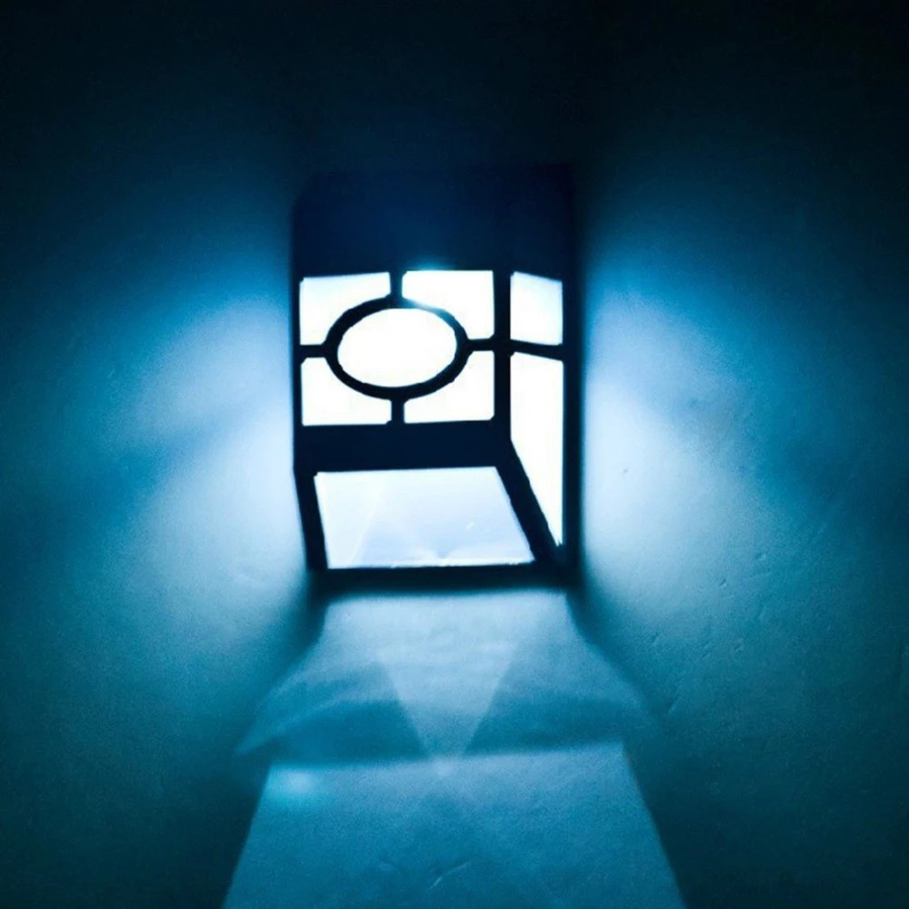 Lampa solara cu senzor geometric, IP65, lumina alb rece — varianta 5