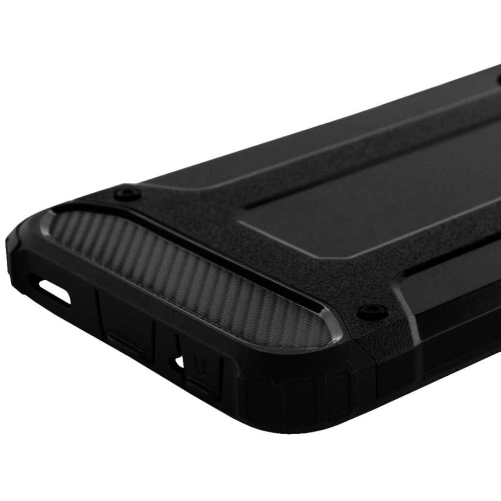 Husa protectie Huawei P Smart Z, Armor Case, hibrid (TPU + Plastic), neagra — 4