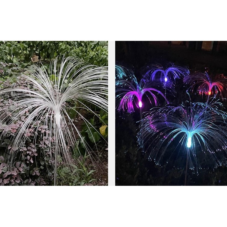 Lampa solara LED pentru gradina, tip meduza, inaltime 90 cm, multicolora — 4