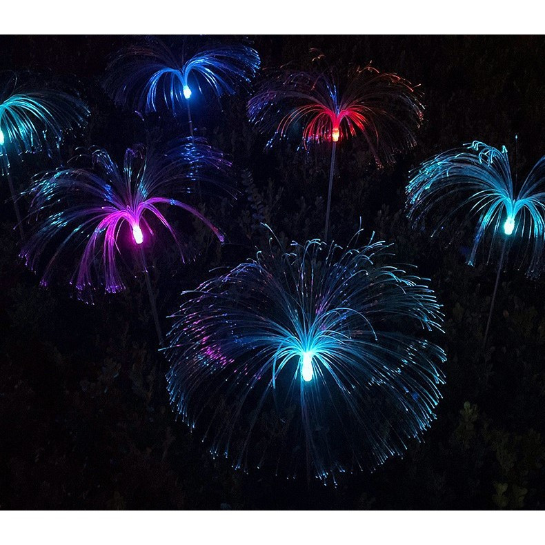 Lampa solara LED pentru gradina, tip meduza, inaltime 90 cm, multicolora — 5