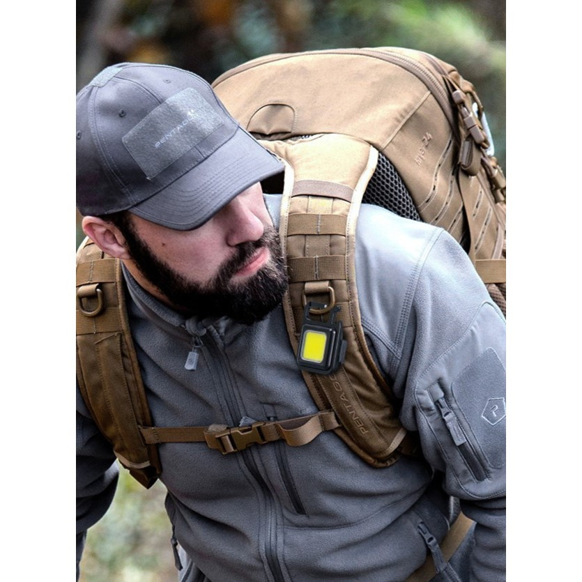 Lanterna de buzunar tip breloc, 30 LED-uri, incarcare prin USB Type C, pentru exterior, camping, alpinism, ciclism — varianta 2