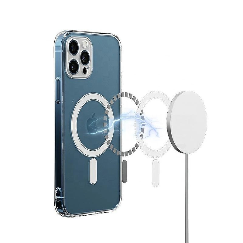 Husa de protectie pentru Apple iPhone 13, compatibila MagSafe, protectie camera, transparenta — varianta 2