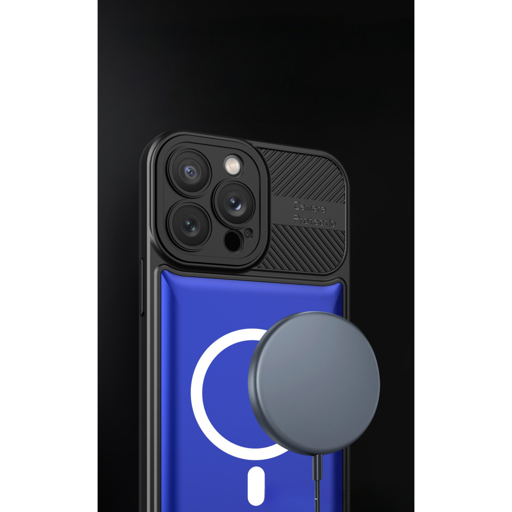 Husa Apple iPhone 13, Urban Series, prindere suport auto magnetic, antisoc, albastra — varianta 2