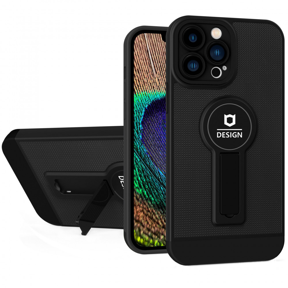 Husa Samsung Galaxy A22 5G, Armor Design, functie stand, insertie metalica pentru suport auto magnetic, verde/rosu — 5