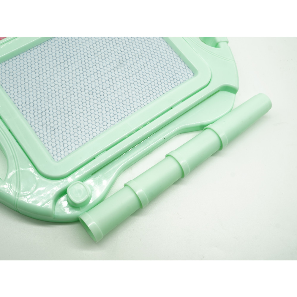 Tabla Magnetica pentru desen, Pix, forma dreptunghi, dimensiuni 23x17 cm, Dezvolta Creativitatea, cu picioare suport, Verde — varianta 2