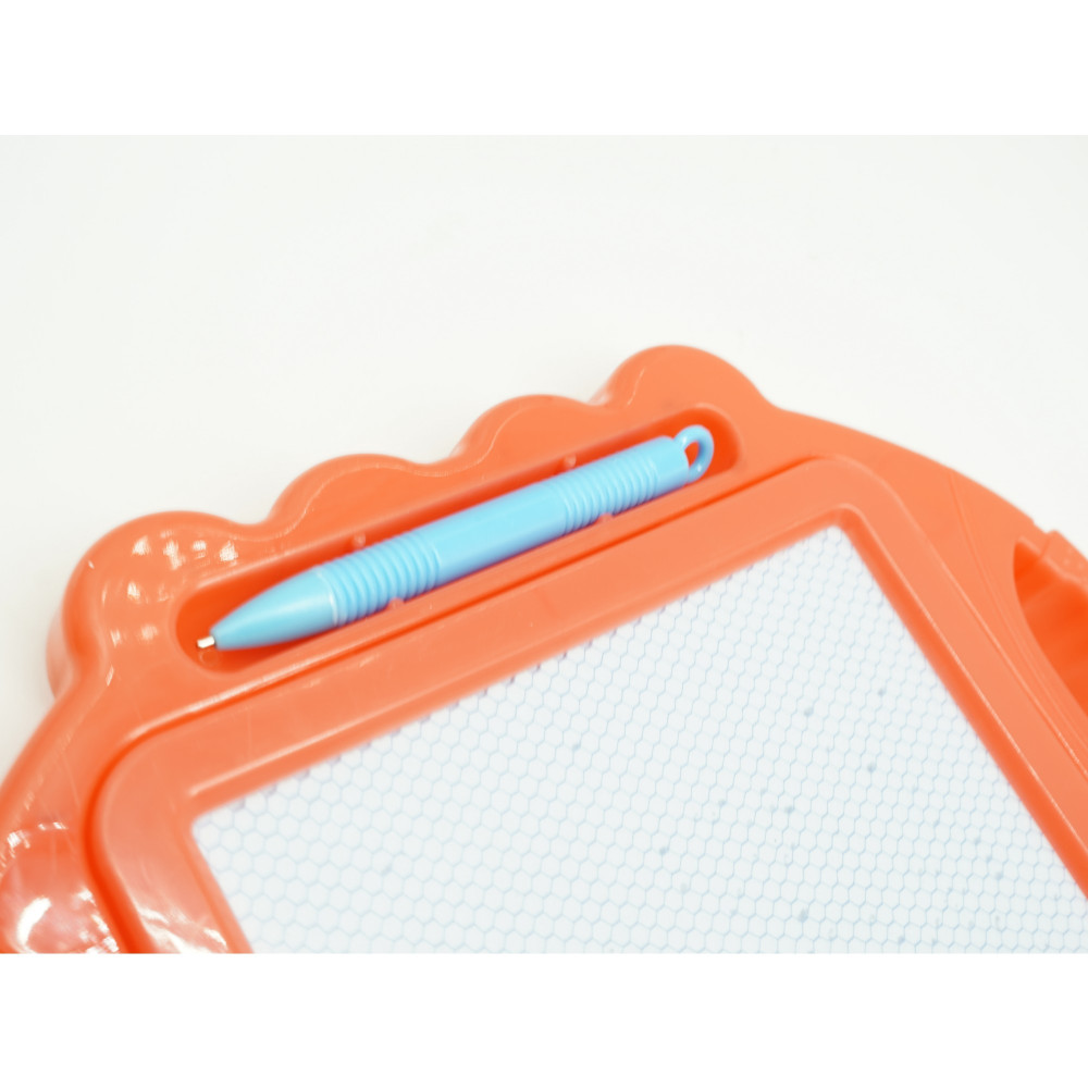 Tabla Magnetica pentru desen, Pix, forma dreptunghi, dimensiuni 23x17 cm, Dezvolta Creativitatea, cu picioare suport, Portocaliu — varianta 2