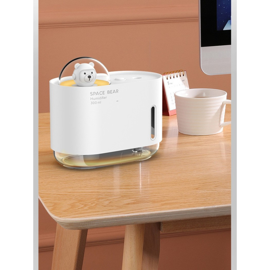 Umidificator Space Bear / Ursul Spatial, 300 ml, alb — 2