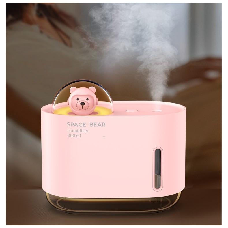 Umidificator Space Bear / Ursul Spatial, 300 ml, roz — varianta 3