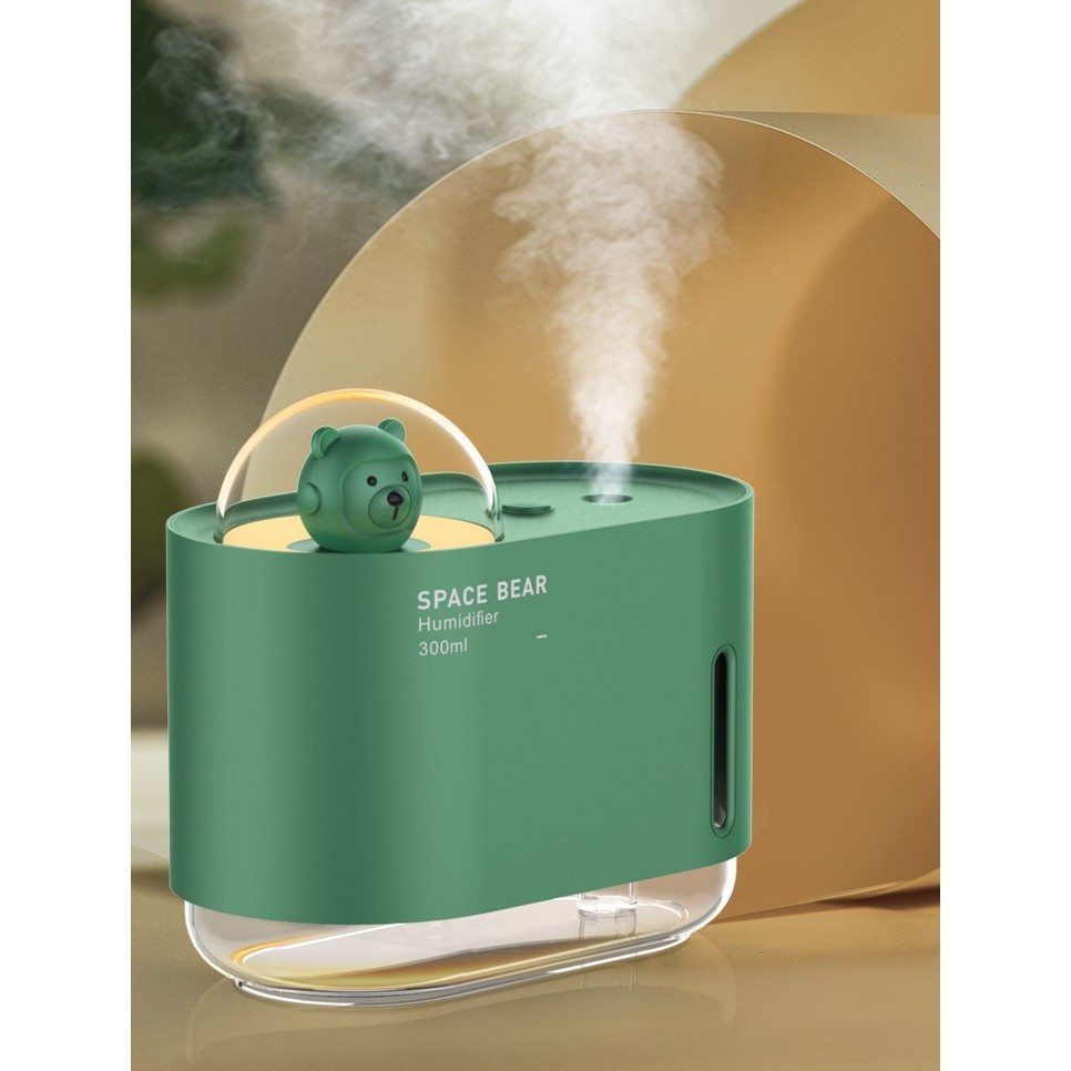 Umidificator Space Bear / Ursul Spatial, 300 ml, verde — varianta 2