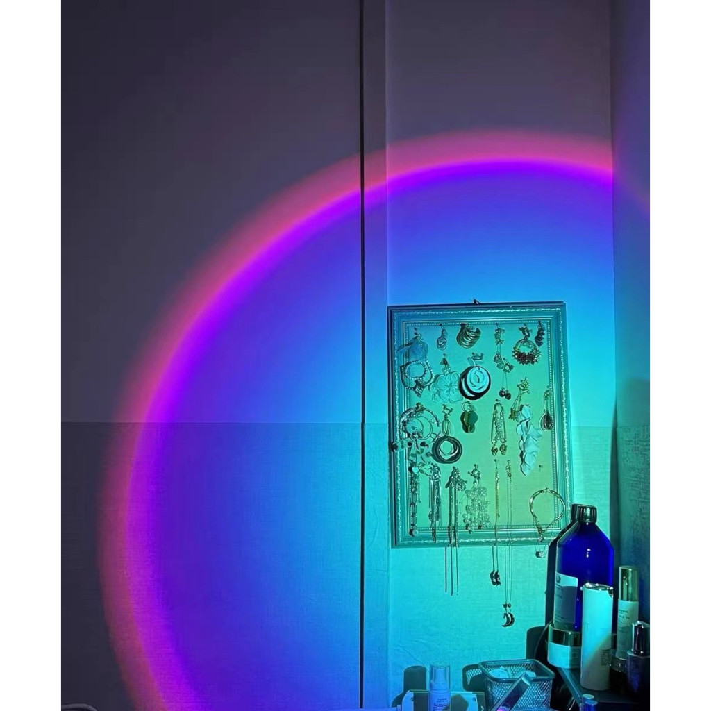 Lampa de veghe cu proiectie multicolor RGB, 6 filtre colorate, 3 tipuri de urechi — varianta 6