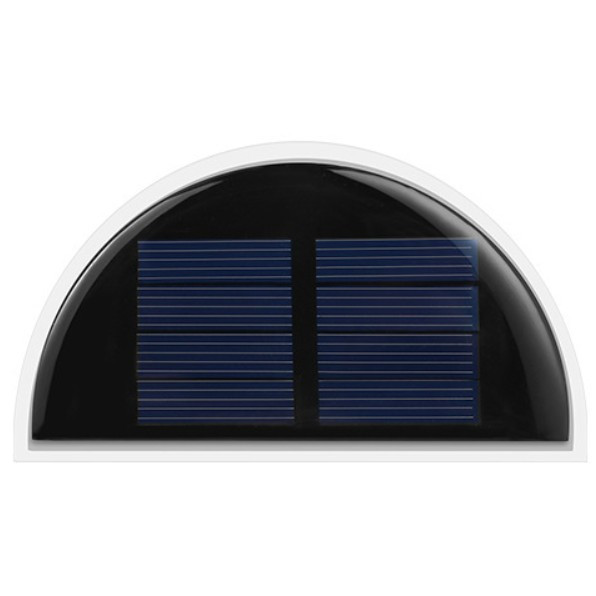 Set 2x Lampa solara de perete 6LED, carcasa alba, lumina alb rece — varianta 2