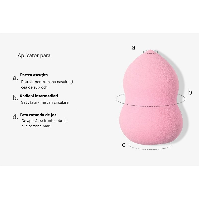 Set 3 buretei machiaj, premium, roz — 3
