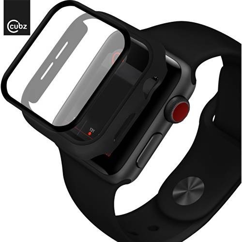 Husă Full Cover 360° pentru Apple Watch Seria 4/5 44 mm, sticla inclusa, neagra — varianta 4