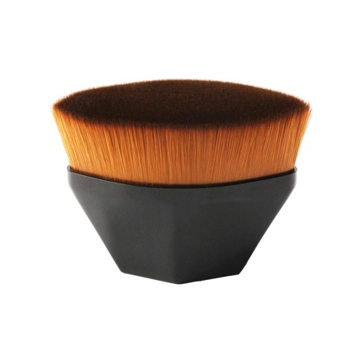 Pensula kabuki plata pentru fond de ten, neagra — varianta 2