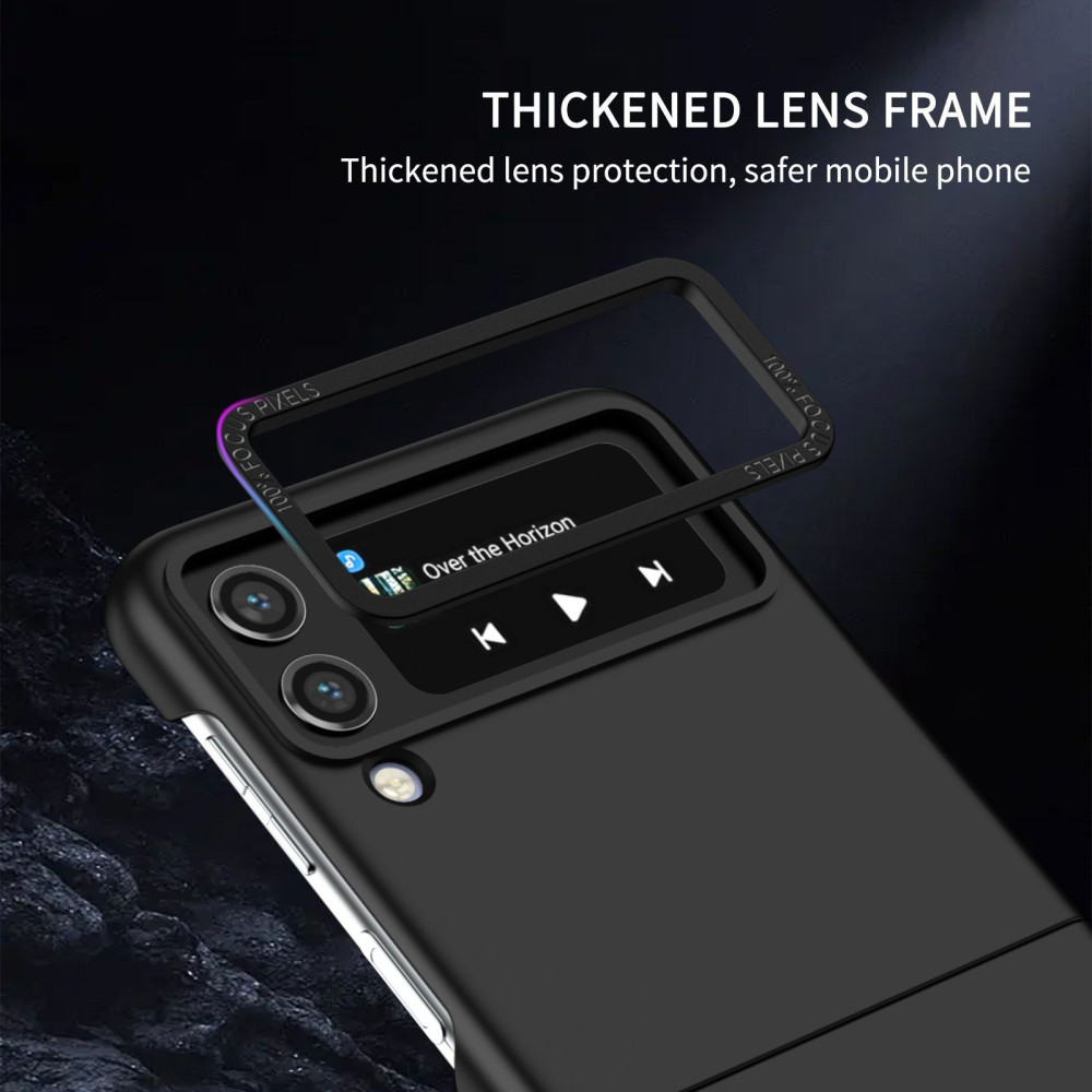 Husa protectie Samsung Samsung Galaxy Z Flip3 , policarbonat, pliere tridimensionala, stand expunere, neagra — varianta 3