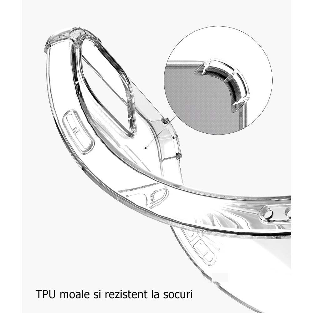 Husa Apple iPhone 15, TPU transparent, intarituri in colturi, grosime 1,5 mm — varianta 3