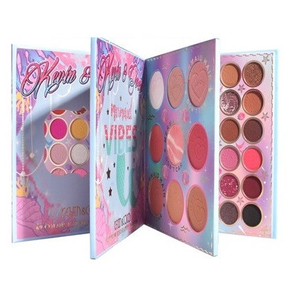 Paleta farduri Kevin&Coco, 69 nuante, blush, iluminator, conturing, deschidere tip carte, 18.6 x 16.5 cm, 97 g, multicolor — varianta 3