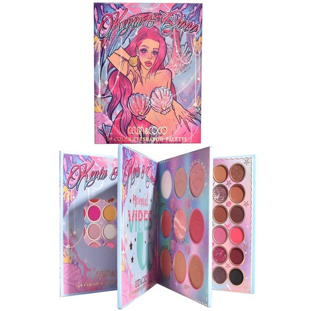 Paleta farduri Kevin&Coco, 69 nuante, blush, iluminator, conturing, deschidere tip carte, 18.6 x 16.5 cm, 97 g, multicolor — varianta 4