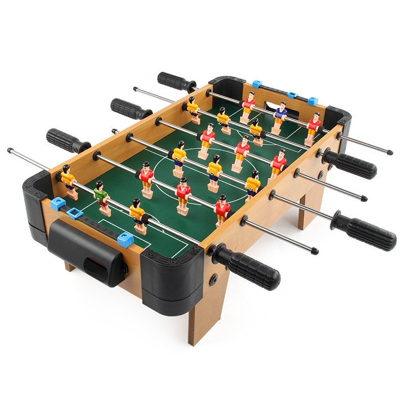 Masa de fotbal cu teren si 18 jucatori, 51 x 44 x 17.5 cm, 6 manere, tablou pentru scor, din metal, lemn si ABS, cu picioare, pentru copii/adulti — varianta 2