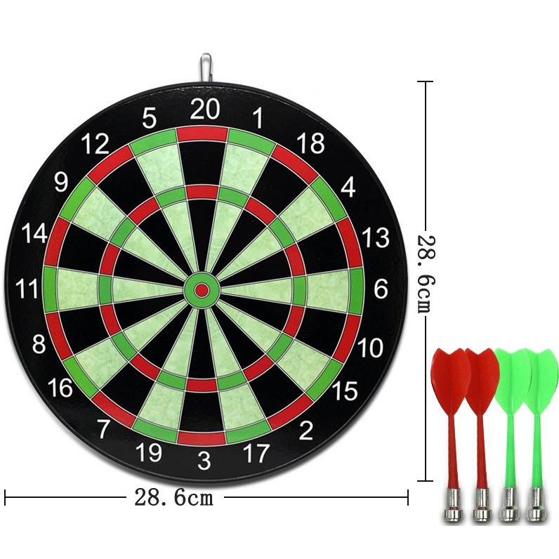 Set Joc Darts , 4 Sageti Incluse, Magnetic, Dimensiuni 28.6 x 28.6 cm, Design clasic, Multicolor — varianta 2