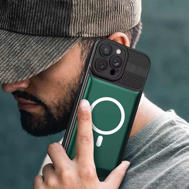 Husa Samsung Galaxy A24 4G, Urban Series, prindere suport auto magnetic, antisoc, verde inchis — varianta 3