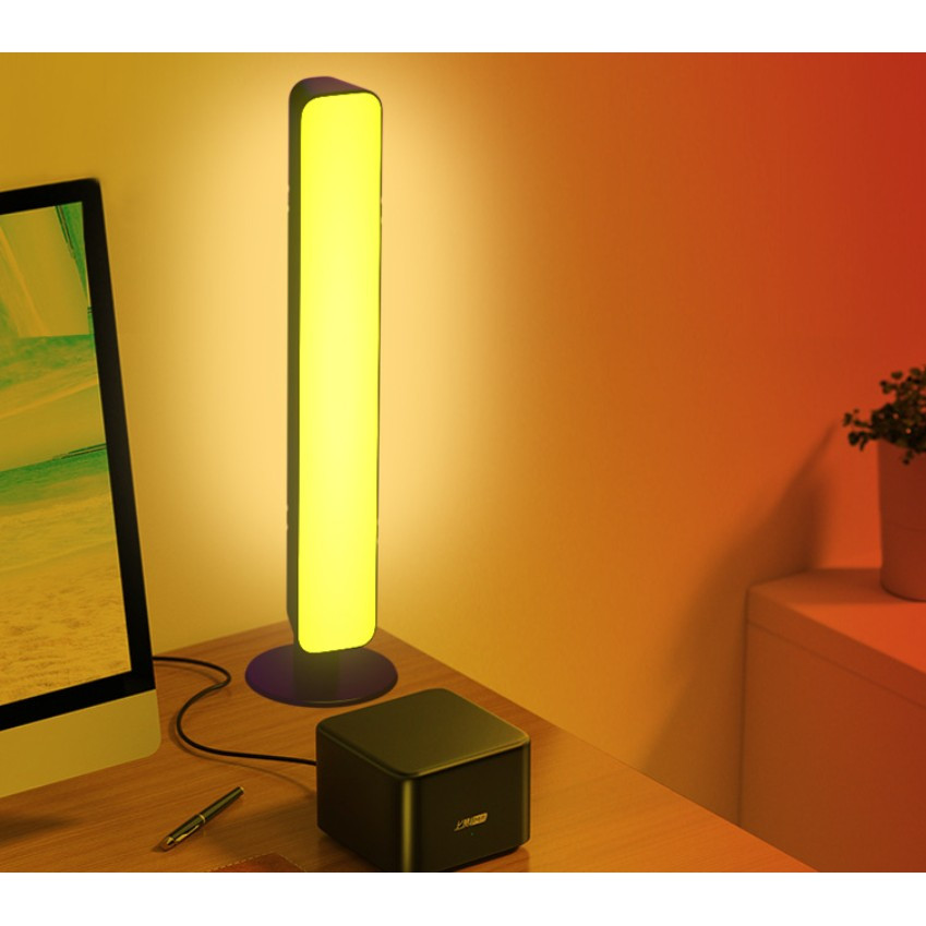 Lampa de Birou RGB, 14 LED-uri, 5V, telecomanda, cablu USB inclus, 25.5 x 4 x 3.5 cm, neagra — 3