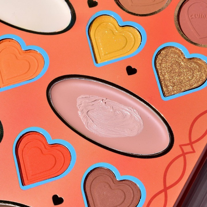 Paleta de machiaj KEVIN & COCO, 20 culori Orange Girl, fard de pleoape si blush, portocalie — varianta 3