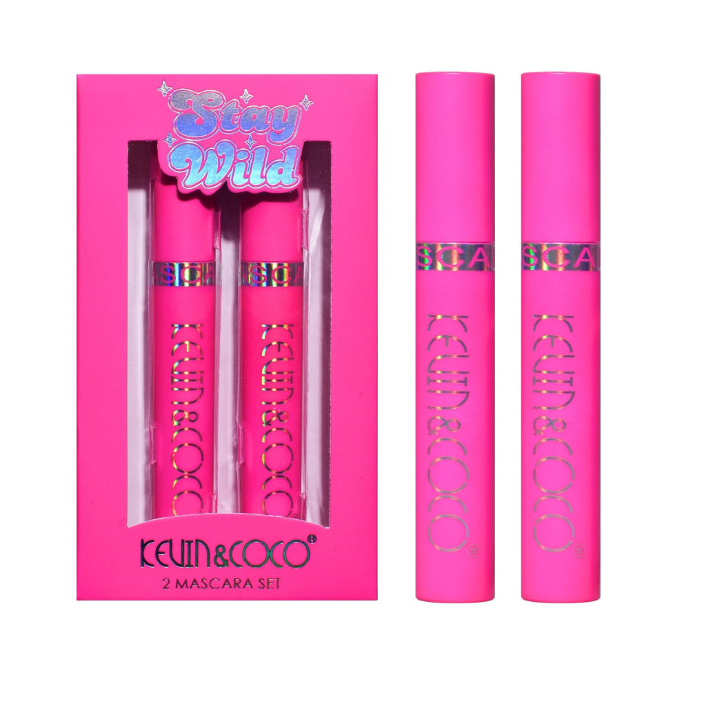 Set 2 Mascara KEVIN & COCO, Stay Wild, 2 culori, 15.1 x 8.5 x 2.2 cm, negru/maro — 2