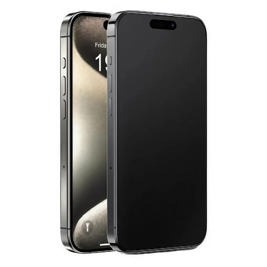 Folie de protectie Apple iPhone 15 Pro Max, Matte Ceramic, margini negre — varianta 3
