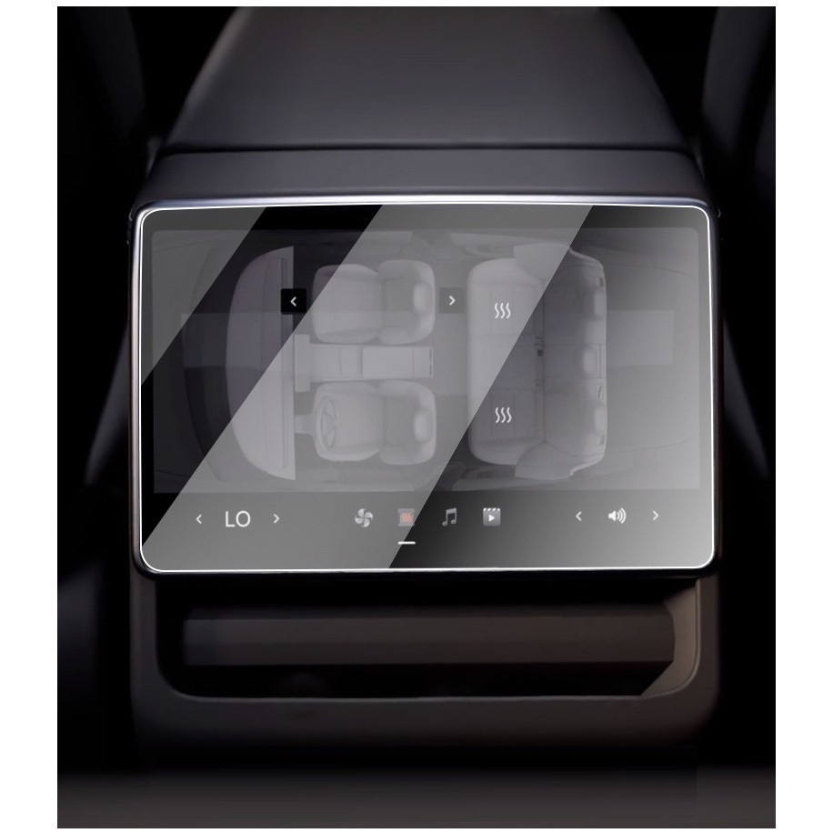 Folie sticla ecran spate Tesla Model 3 / Tesla Model Y, 4K Ultra HD, anti-amprenta, 2.5D, transparenta — varianta 2
