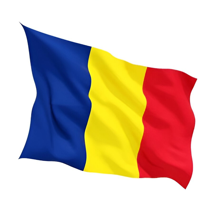 Steag tricolor / drapel Romania, dimensiune mica,  30 x 45 cm — varianta 2