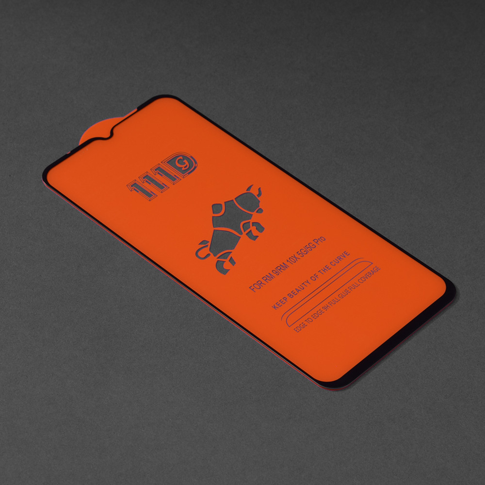 Folie de sticla Xiaomi Redmi 9/9A/9C, Full Glue 111D, margini negre — varianta 2