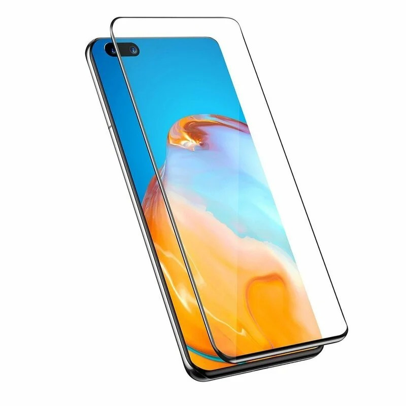 Folie de sticla Huawei P40 Pro, margini curbate, negre — 2
