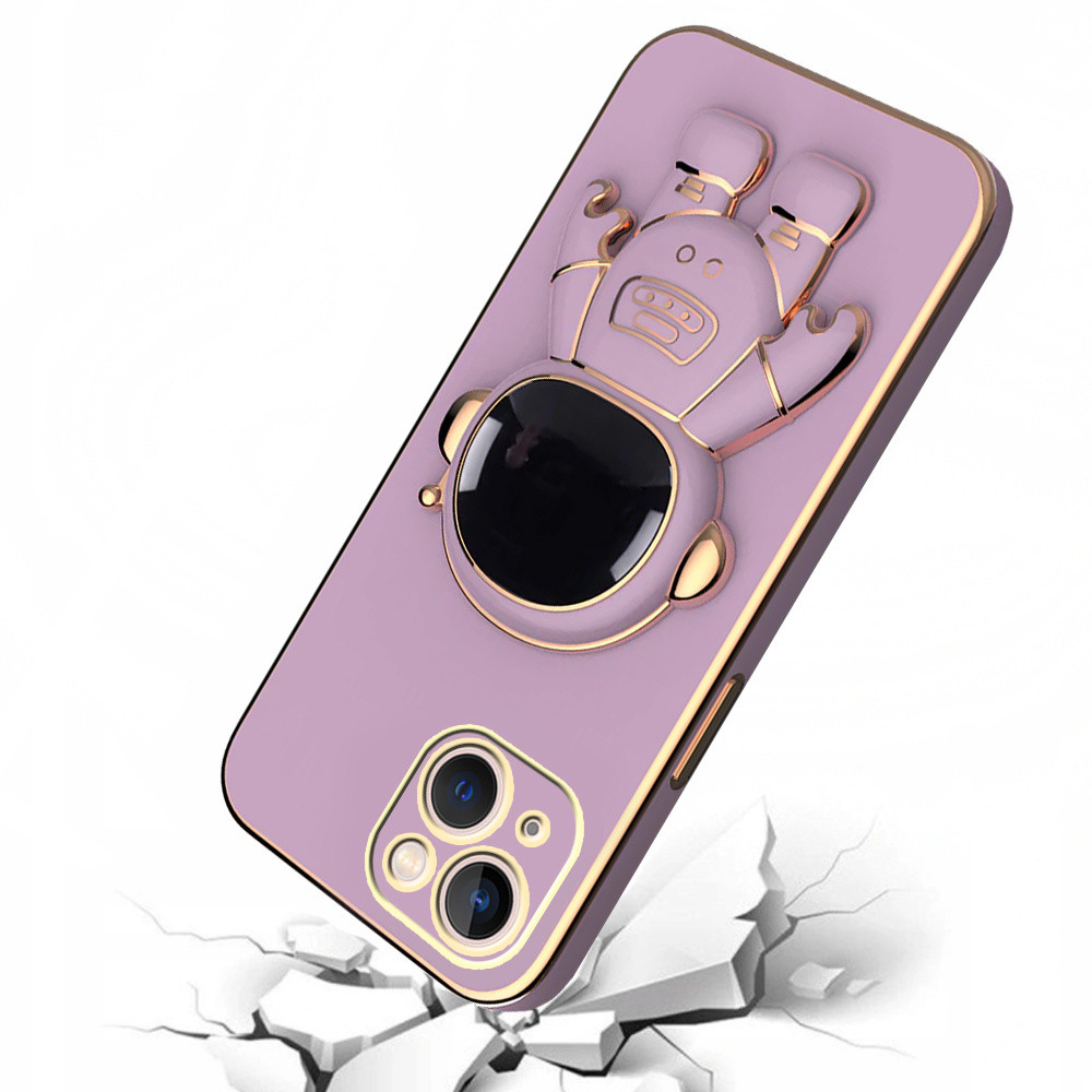 Husa Apple iPhone 14 Pro, Astronaut Case, protectie camera, functie stand expunere, mov — 2