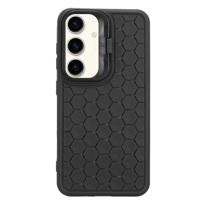 Husa Samsung Galaxy S24 Ultra, HoneyComb Bracket, functie stand, neagra — varianta 4
