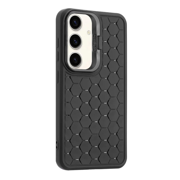 Husa Samsung Galaxy S23+ (S23 Plus), HoneyComb Bracket, functie stand, neagra — varianta 5