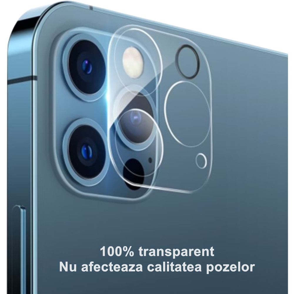 Folie de sticla Apple iPhone 16 Pro, protectie camera spate, transparenta — varianta 3